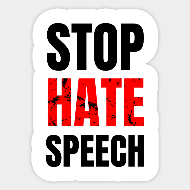 Stop Hate Speech Sticker by WPKs Design & Co